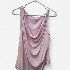 NWT Plus Size XXL Wild Fable Light Pink y2k Draped cowl neck Tank Top